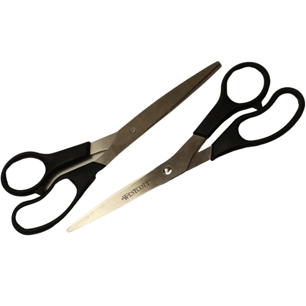 Westcott 7-Inch School Scissors, All-Purpose Heavy-Duty Scissors 2 Pack